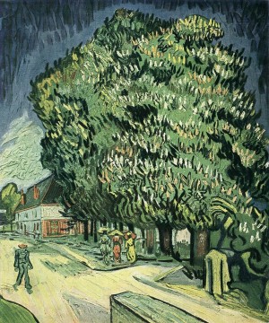  chestnut Art - Chestnut Trees in Blossom Vincent van Gogh